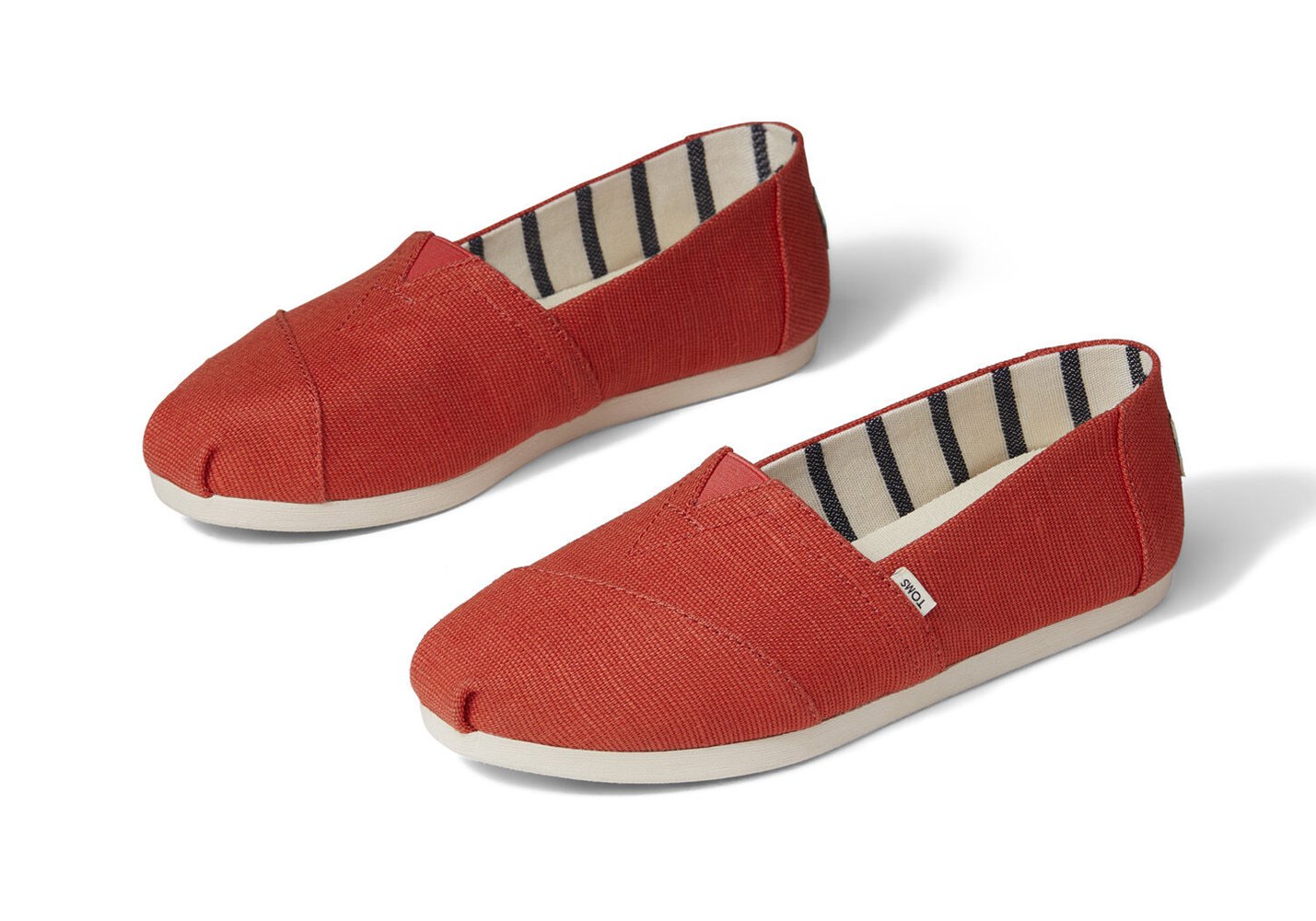 Toms Alpargata Heritage Canvas Espadrille Red - Womens - 51907-RFZJ